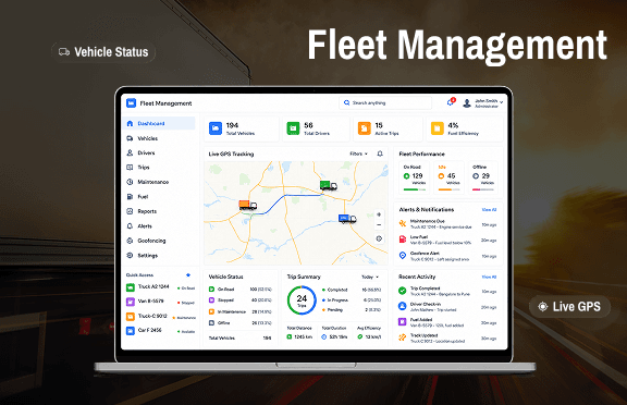 AI-Powered Fleet Management Software with Live GPS Tracking