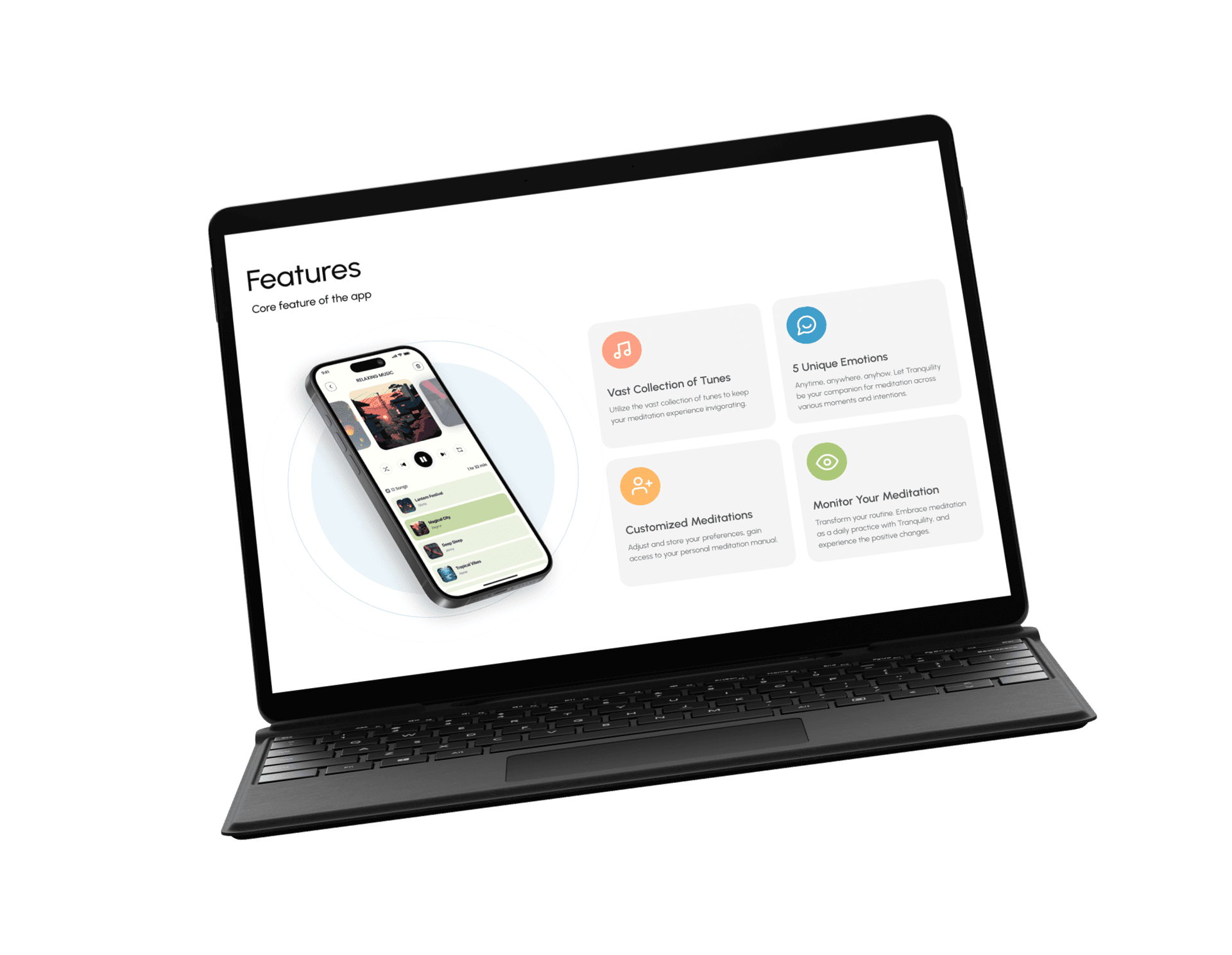 FinTech Solutions Laptop Mockup