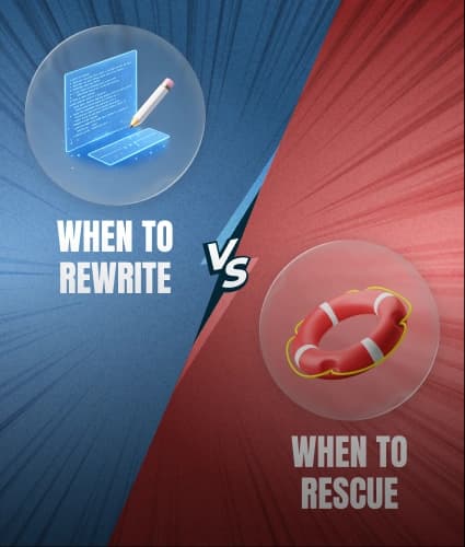 Sunk Cost Fallacy in Software: When to Rewrite vs. Rescue