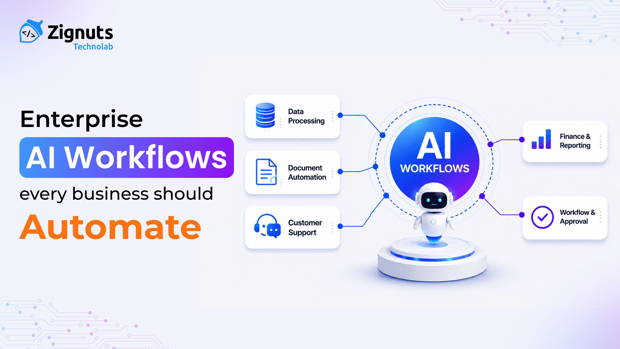 Automated enterprise processes with AI