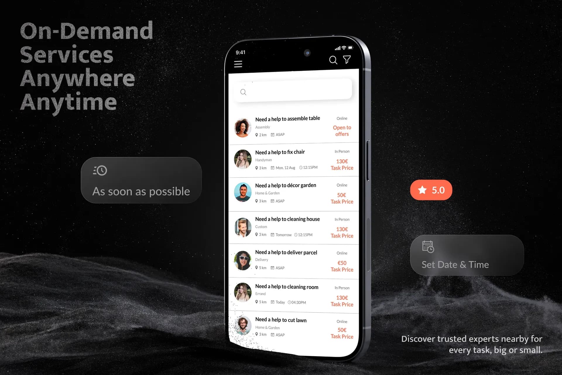 On Demand Services App | Find and Hire Local Experts | Marketplace For On-Demand Services