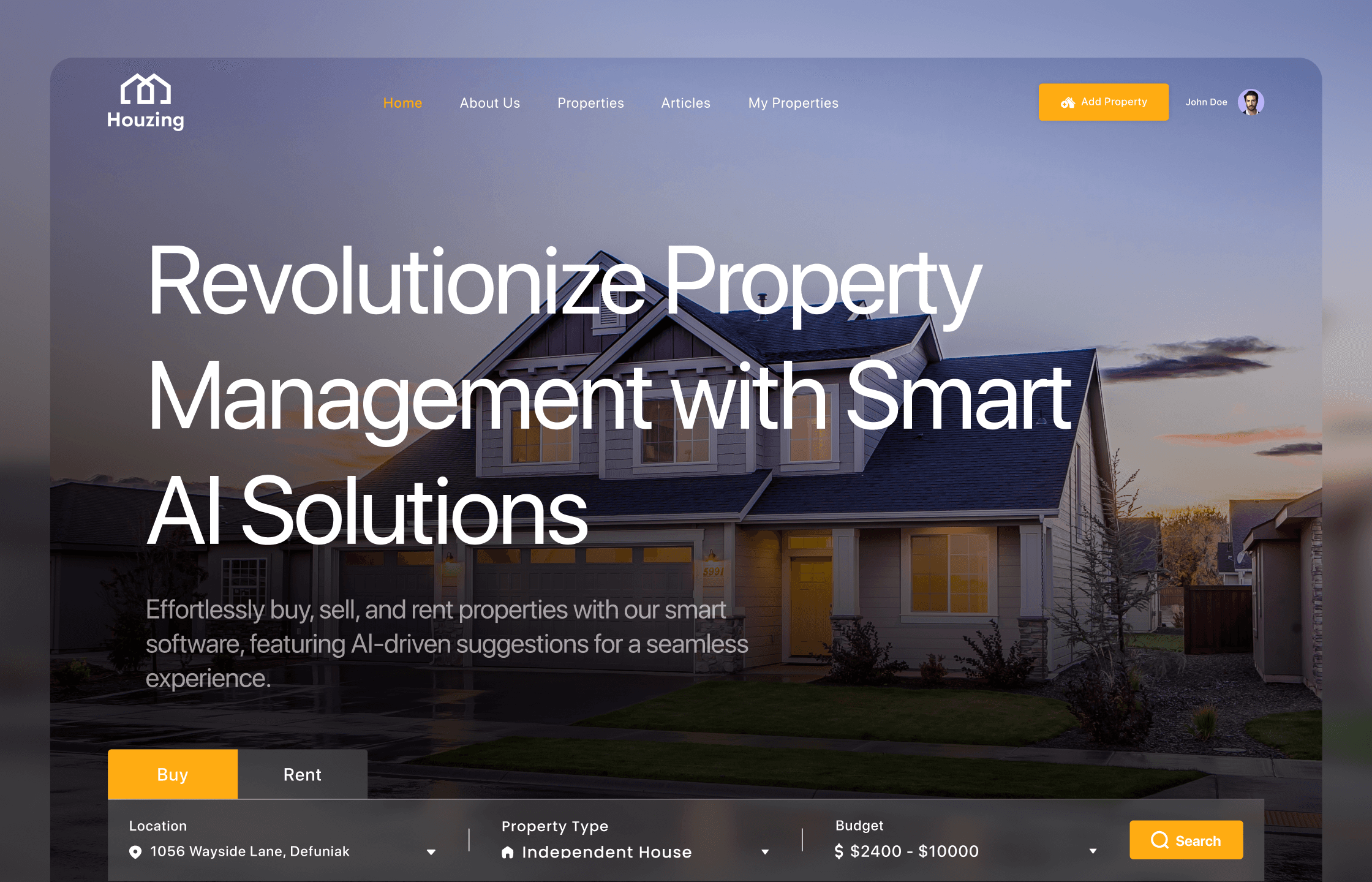 Smart Property Management Software | Online Buy/Sell/Rent Property Features with AI Based Smart Suggestions