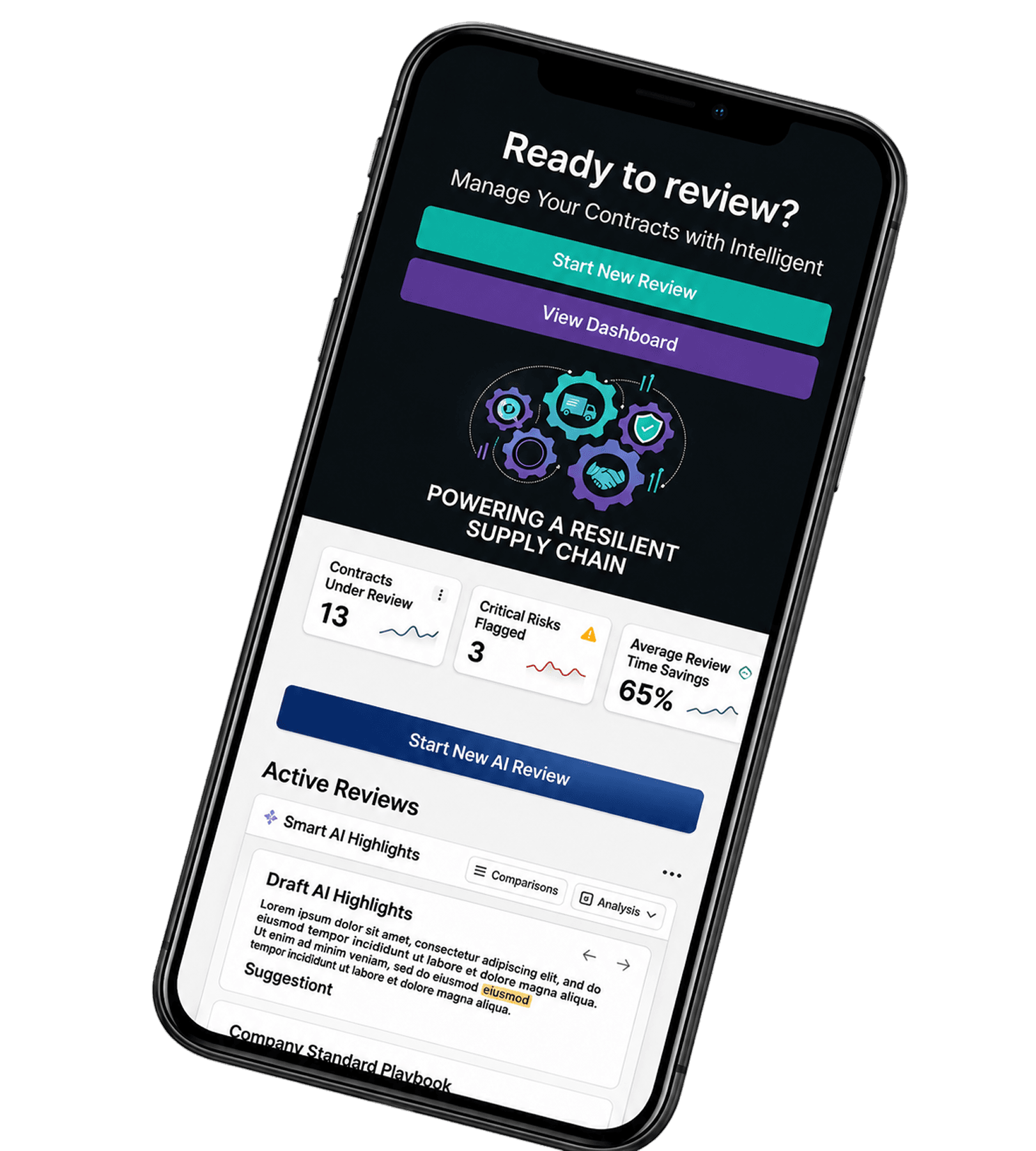 AI Contract Review Mobile Application